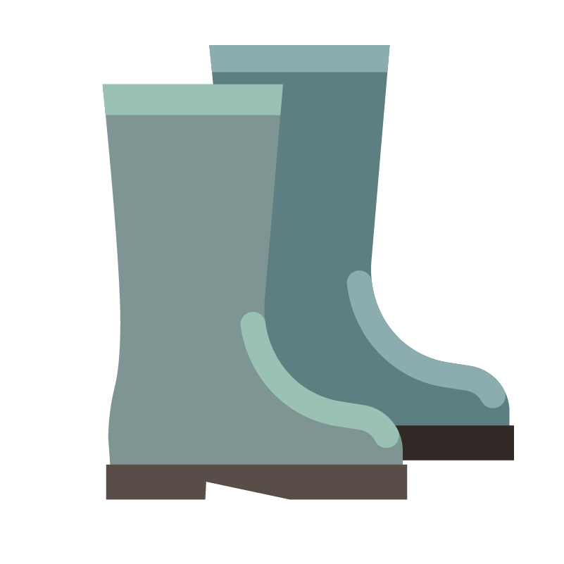 gumboots representing Commercial cleaning